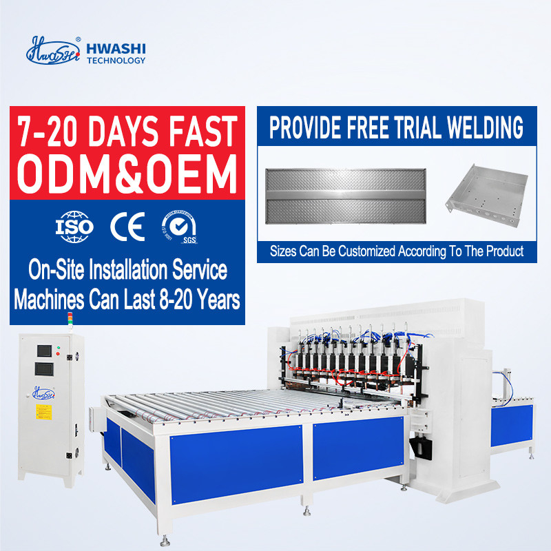 Hwashi Security Roestvrij staal plaat deur plaat Multi-point Automatische mobiele type Spot Welding Machine