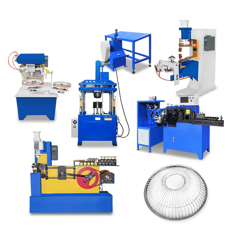 Hwashi Automatic Fan Guard Maker Machine,Spiral Fan Guard Maker Machine,Air Fan Mesh Welding Machinery Set Plant
