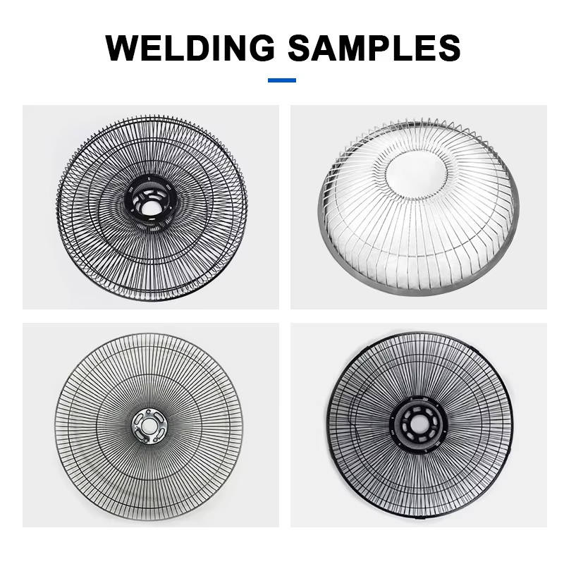 Hwashi Automatic Fan Guard Maker Machine,Spiral Fan Guard Maker Machine,Air Fan Mesh Welding Machinery Set Plant