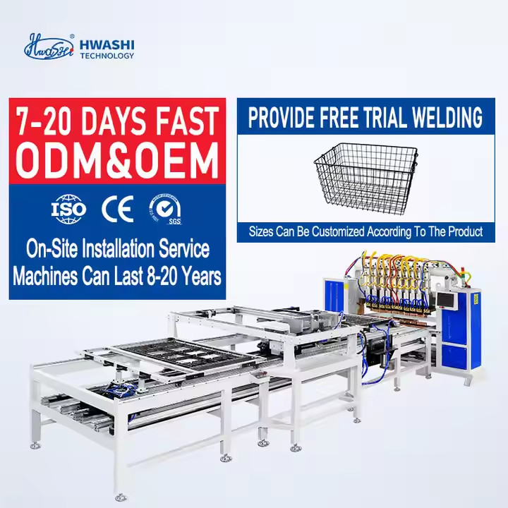 HWASHI Automatisch draadnet Panel Cage Lasmachine Lijn voor gelast draadnet