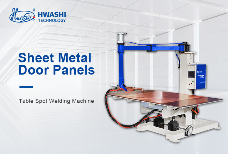 HWASHI Flexible Crank Arm Metal Sheet Door Panel Type C Crank Arm Table Spot Welding Machine Sheet Metal Spot Welder