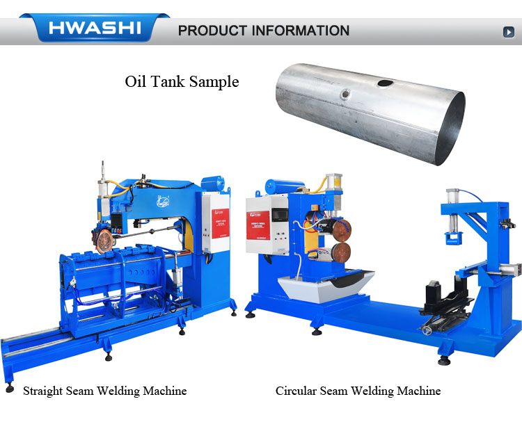 Hwashi High Quality Longitudinal Rolling Seam Welding Machine voor brandstoftank Automatic Seam Welding Machine