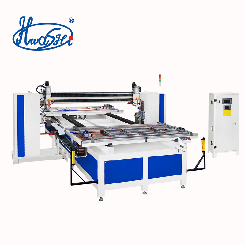 Maximaliseer de productiviteit Minimaliseer de fouten Hwashi's Seven Axis Double Heads Spot Welder