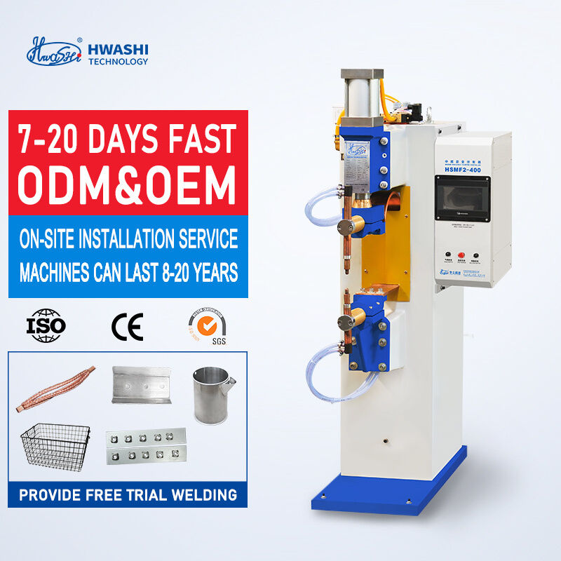 HWASHI WL-MF-250K Verticaal Type Midden Frequentie Inverter Spot Lasmachine met 1000Hz Technologie voor Consistente Plaat Las