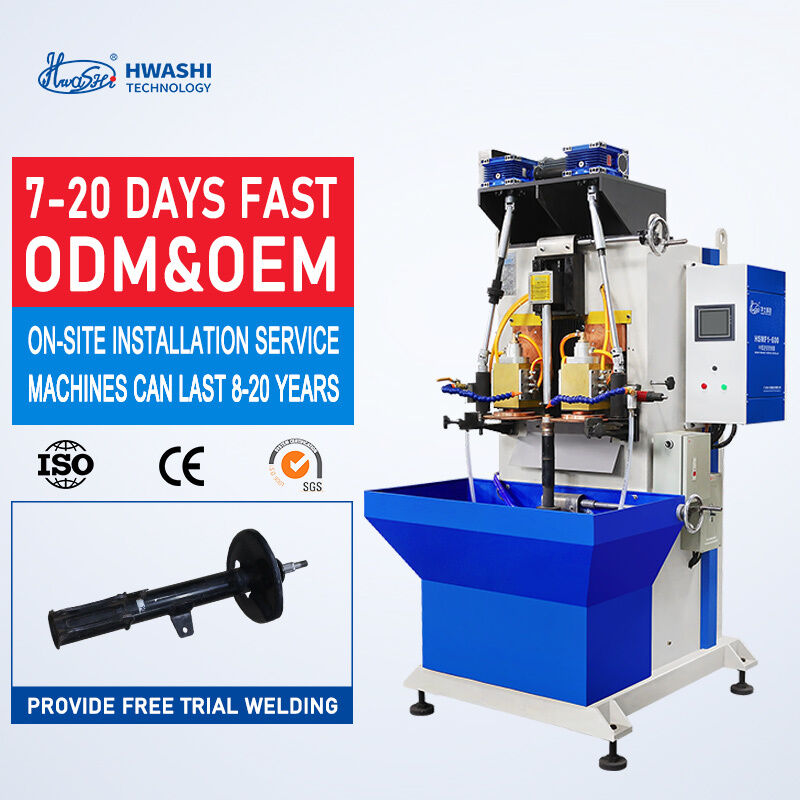 HWASHI 75KVA Input Power Seam Welding Machine met 26500A secundaire maximale kortsluitstroom voor automatische roll-round lassen