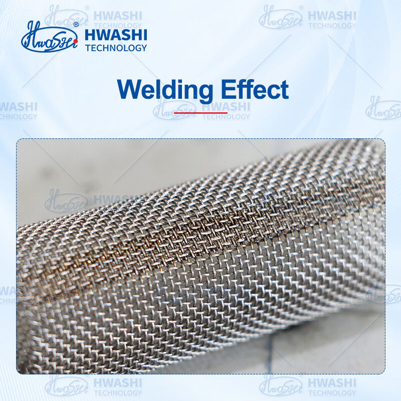 Hwashi Automatic Roll-Round Seam Welding Machine voor Filtercartridges van Woven Wire Mesh met luchtdichte naden en 50% minder bewerkingsstappen