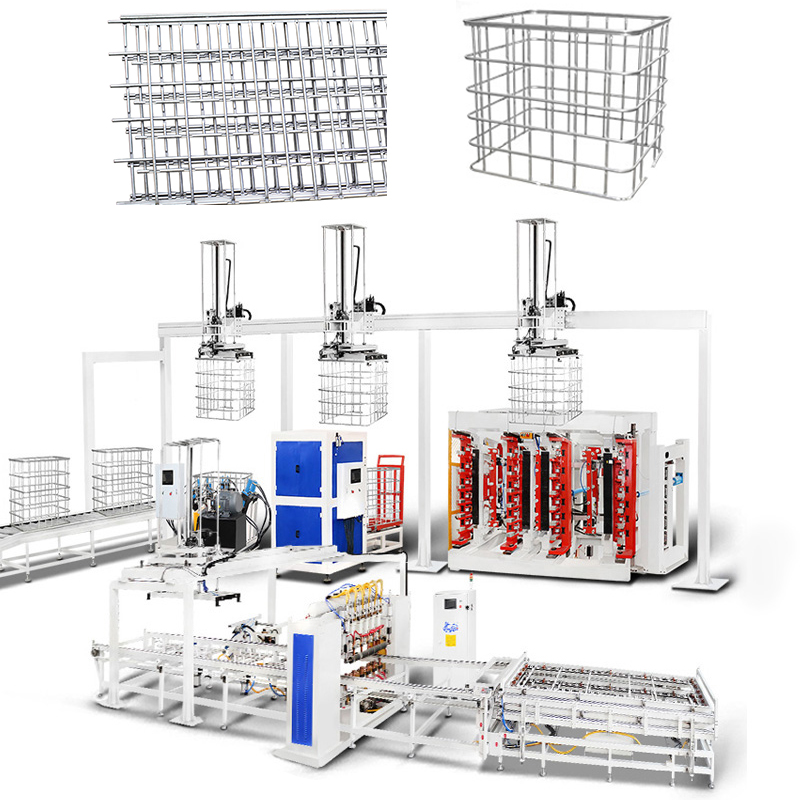 Middenklasse Pneumatische IBC Tubular Frame Welding Station 65 punten/min 45-55 frames per shift Concurrerende prijs