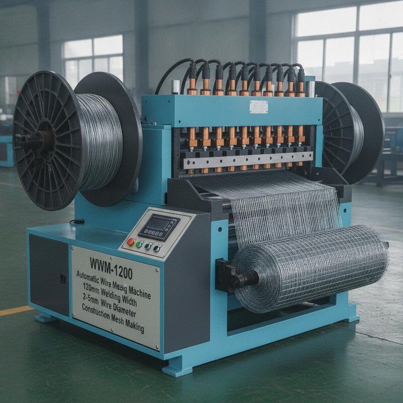WWM-1200 Automatische gaaslassenmachine 1200mm Lasbreedte 2-5mm Draaddiameter Constructie gaas maken