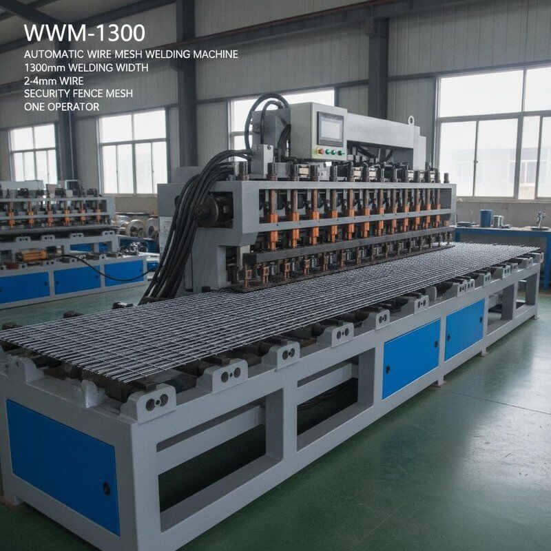 WWM-1300 Automatische gaas lassen machine 1300mm Lasbreedte 2-4mm Gaas veiligheids hek een operator