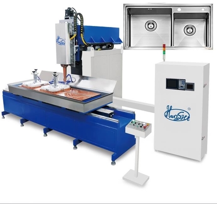 CNC Automatische SS van de de Randnaad van de Keukengootsteen//het Lassenmachine die maken oppoetsen malen