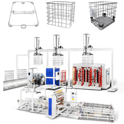 IBC Cage Frame Automatic Welding Machine Stabiel en duurzaam Versterkt Gantry Structure