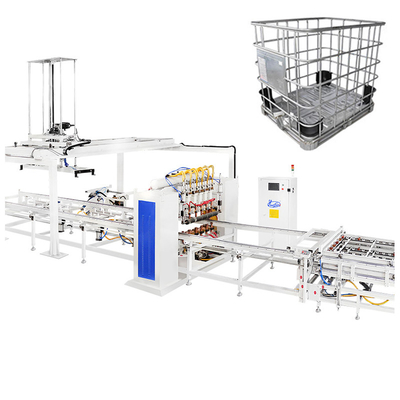 1000L 1200L IBC Tank Frame Roestvrij staal Tubulaire Cage Lasmachine Automatische Lasmachine