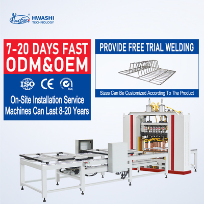 Hwashi Wire Mesh Welding Machine voor dierenkooien, Automatische Fast Metal Mesh Spot Welder
