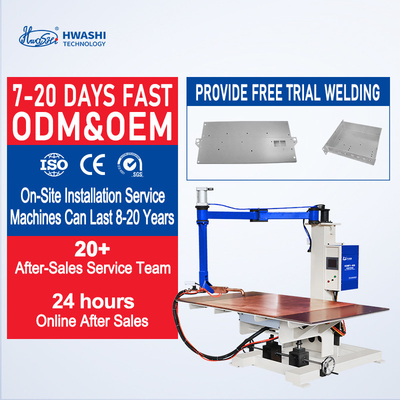 HWASHI Flexible Arm Spot Welding Machine voor koper aluminium koolstof staal roestvrij staal