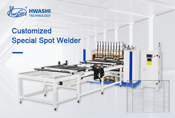 Hwashi Gantry Type Wire Mesh Welding Machine voor koelkastraam