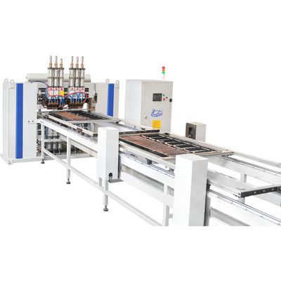 Hwashi Automatische Multi Point Koelcondensor Draad Mesh Puntlassen Machine Laag Koolstofstaal Draad Mesh Lassen