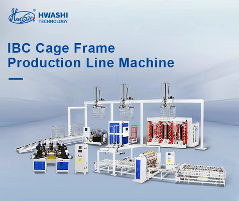 1000l IBC tank lassen machine IBC automatische productielijn kooi frame machine IBC machine