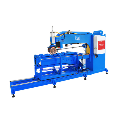 Hwashi aangepaste 380V dubbele station brandstoftank maken machine, Naad / rollen lasmachine voor tank