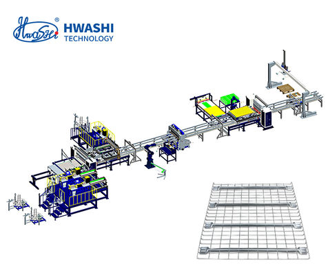 Nieuwe-Graad Automatisering voor Draadgaas Dekplank Schappen – Hwashi's Productielijn Levert