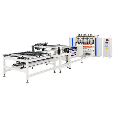 Geautomatiseerde condensatorlasmachine met een verstelbare effectieve breedte van 600-1000 mm en MF gelijkstroomtransformer voor de productielijn van condensatoren voor draadbuizen