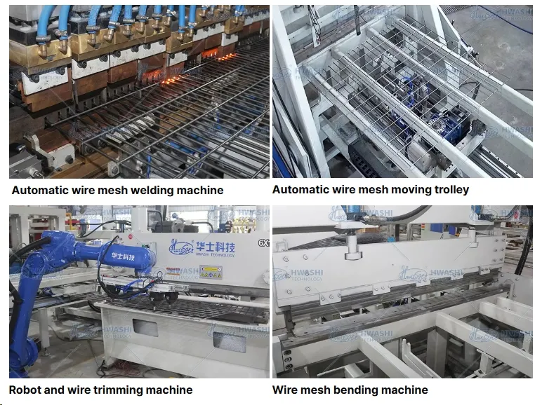 New Condition Wire Mesh Deck Shelving Automatic Production Line Hwashi Automatic Wire Machine