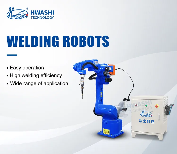 Hwashi Industrial CNC Lasmachine Robotic 6 Axis met Servo, Lasrobot Arm Positioner Rack, Automatische TIG Lasrobot 4