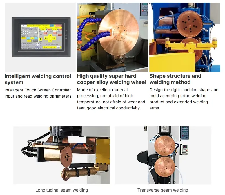 Hwashi High Quality Longitudinal Rolling Seam Welding Machine voor brandstoftank Automatic Seam Welding Machine 2